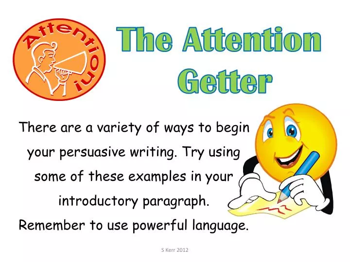 attention getter examples essays