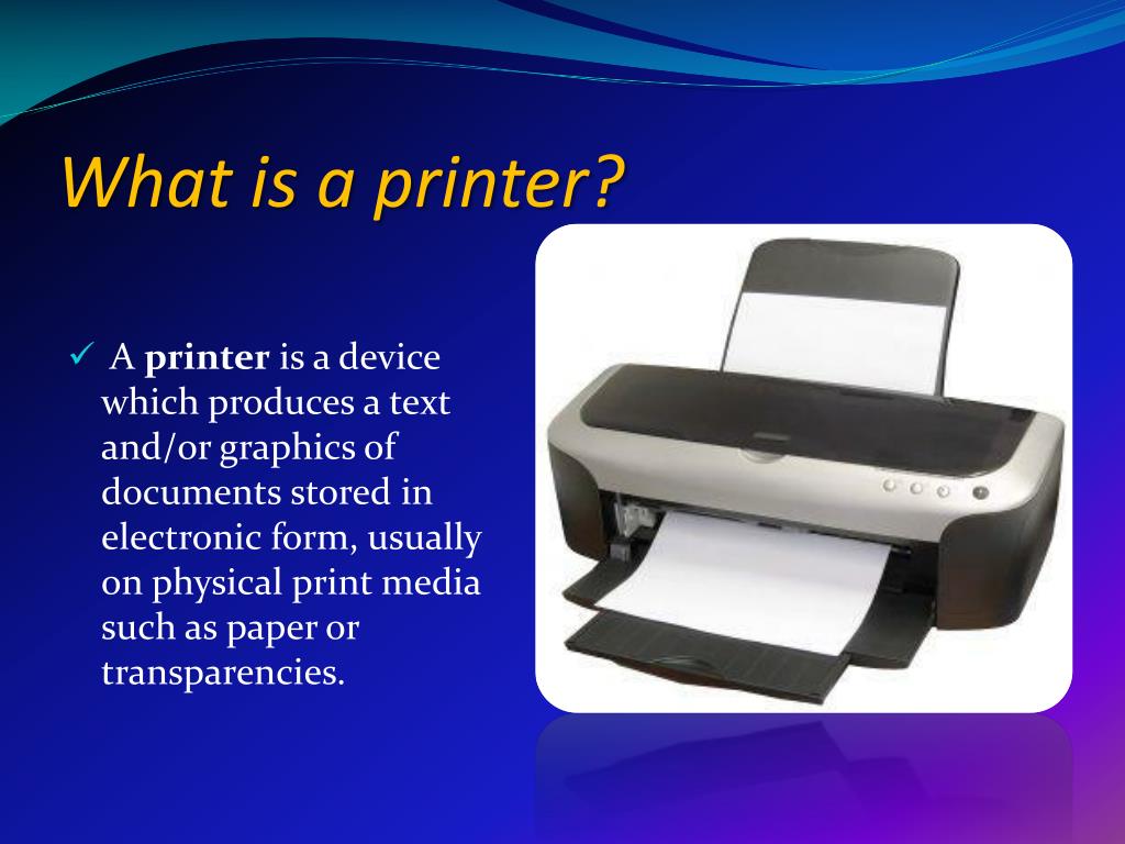 printer sample page