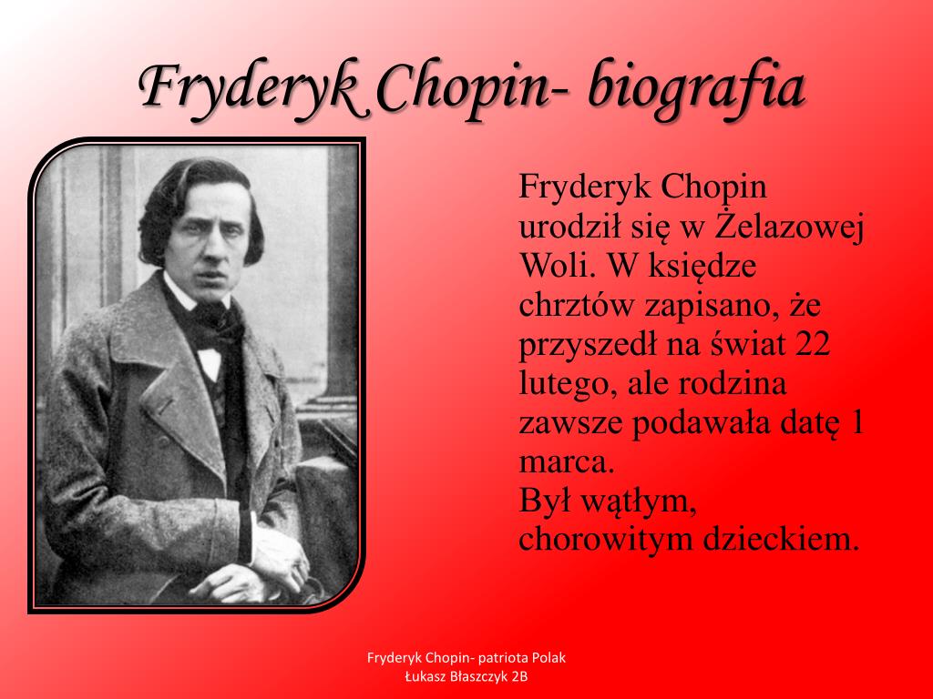 PPT - Fryderyk Chopin- patriota Polak PowerPoint Presentation, free
