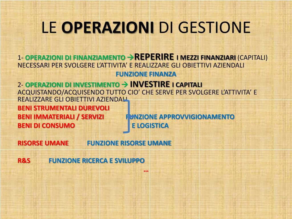 PPT - MODULO 2 LA GESTIONE DELL’IMPRESA: Patrimonio E Reddito ...