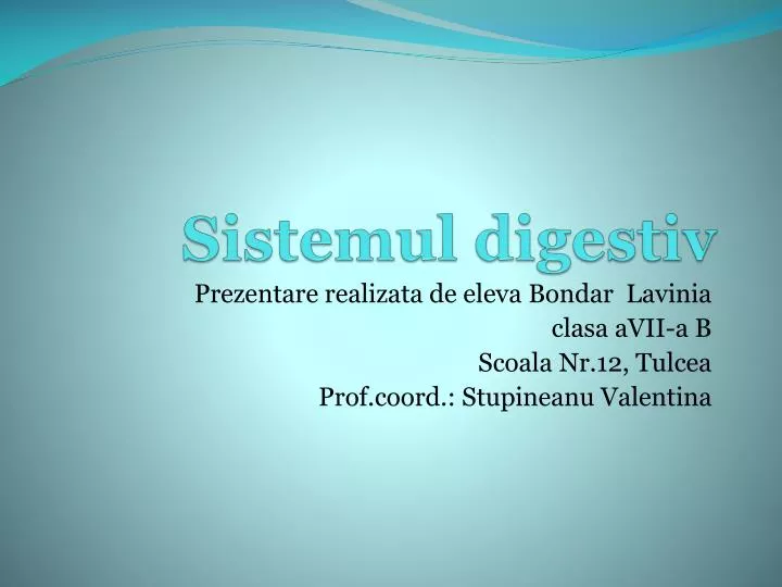PPT - Sistemul digestiv PowerPoint Presentation, free download - ID:2102846
