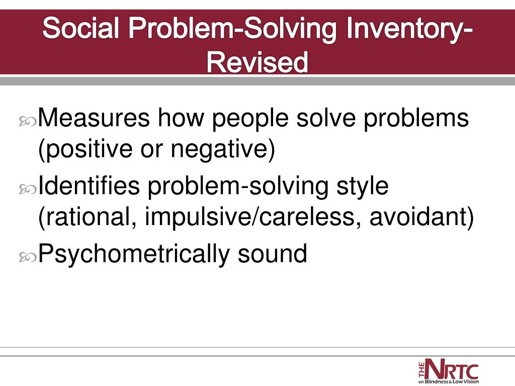 social problem solving inventory revised (spsi rtm) pdf