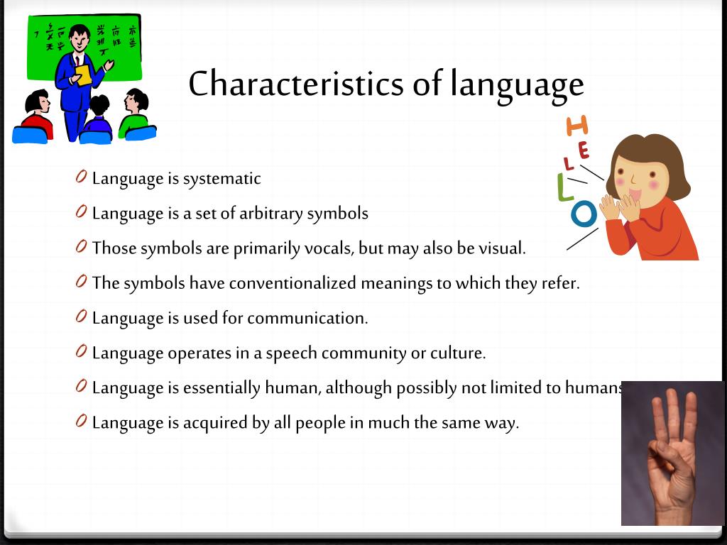 essay characteristics of language