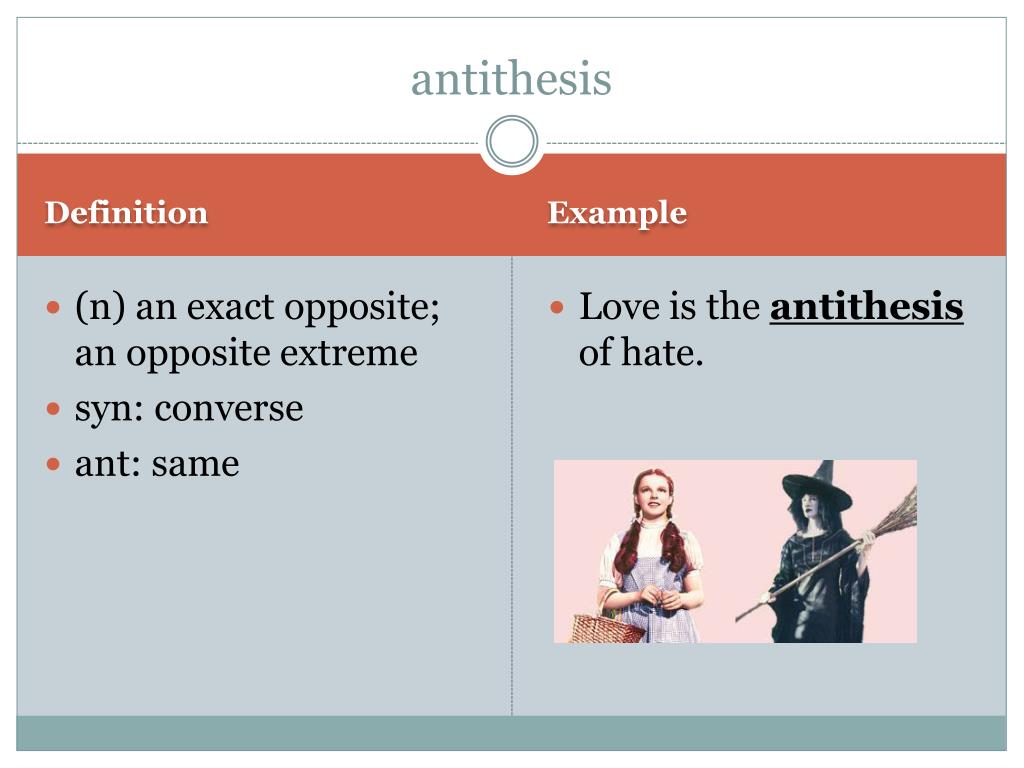 antithesis definition psychology