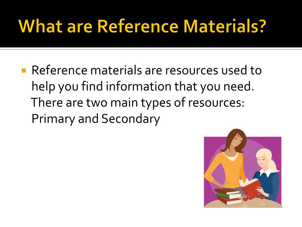 reference material meaning in research