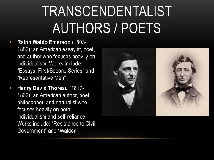 two essays of the transcendental period and their authors