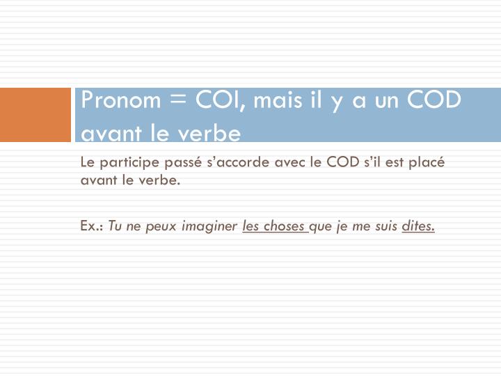 PPT - L’accord des verbes pronominaux PowerPoint Presentation - ID:2105576