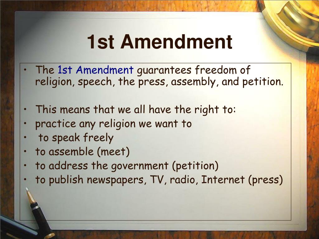 thesis statements about first amendment