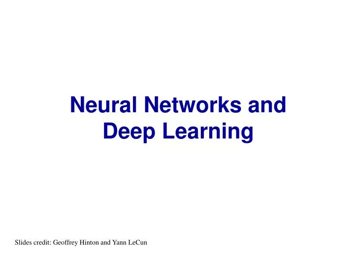 geoffrey hinton neural networks for machine learning