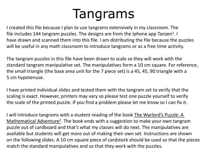tangram powerpoint
