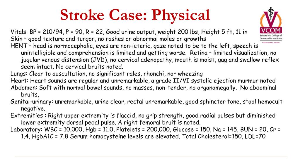 stroke case study physiotherapy ppt