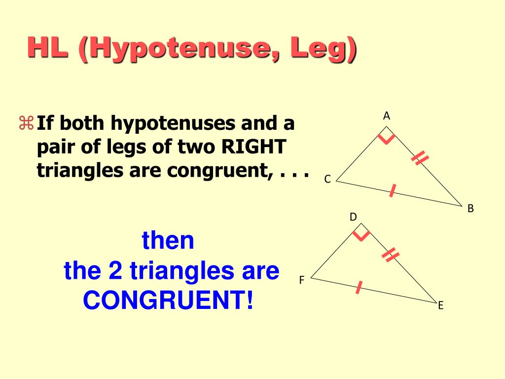 right angle congruence theorem