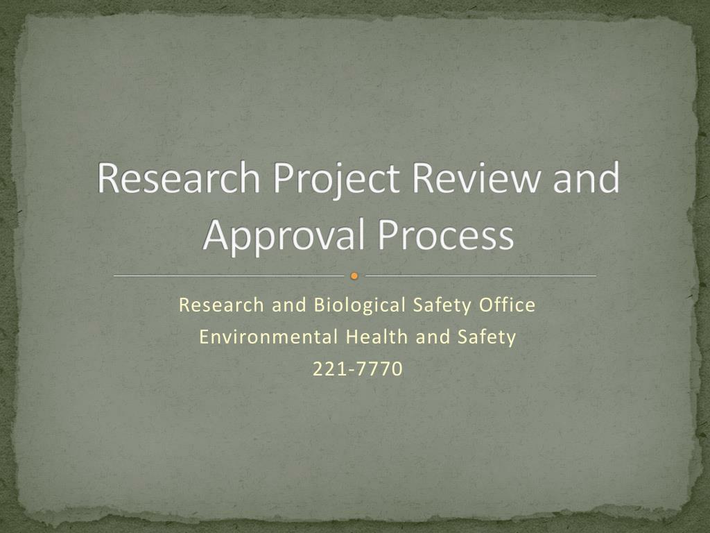 research project review