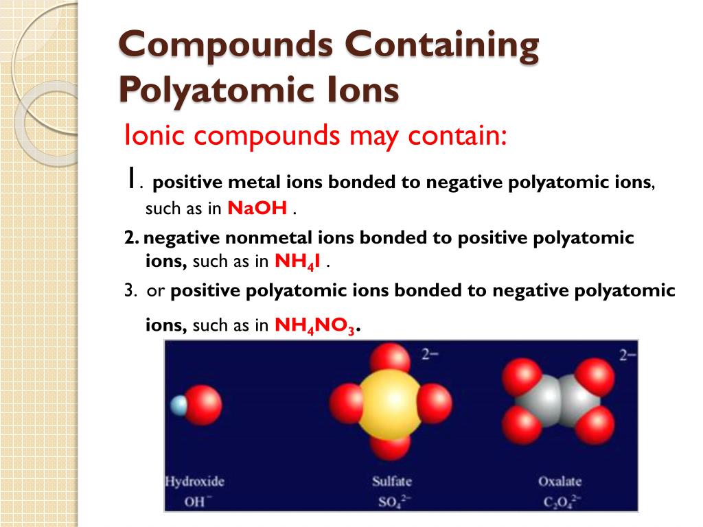 Ppt Ch5 Types Of Compound Section 1 Ionic Compound Powerpoint