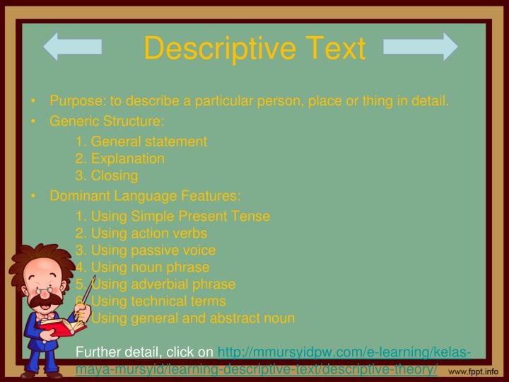 Contoh Descriptive Text Generic Structure - Simak Gambar 