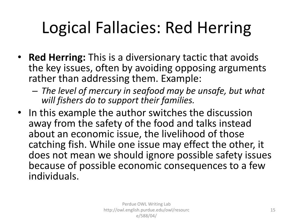 definition red herring fallacy