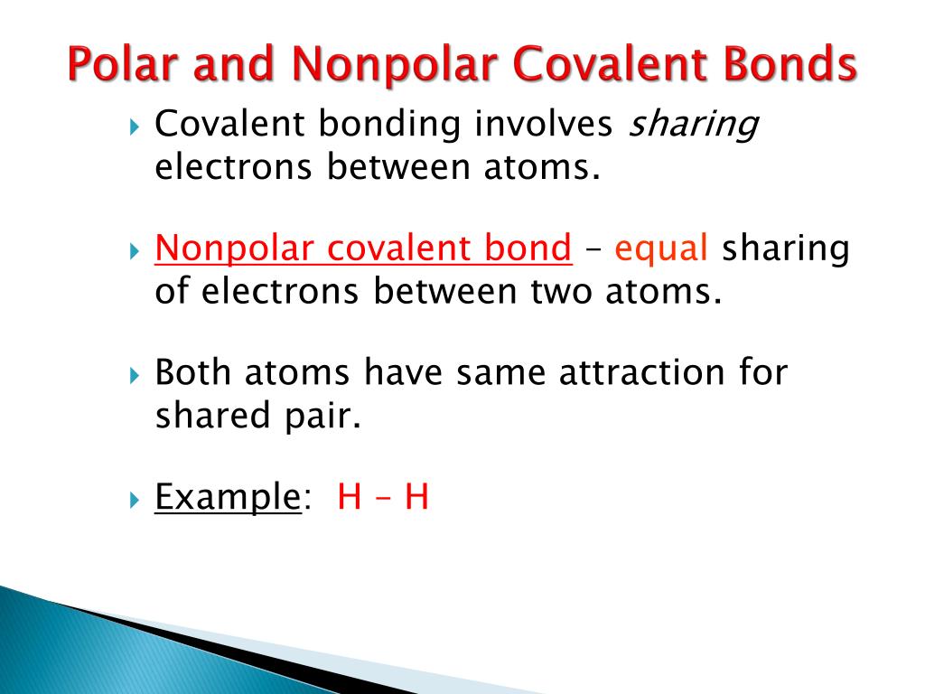 Difference between polar and nonpolar examples