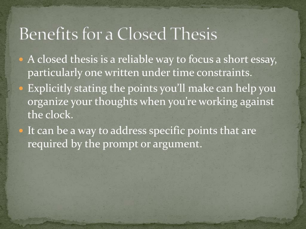 PPT Write An Arguable Thesis On Two Of The Following Prompts 