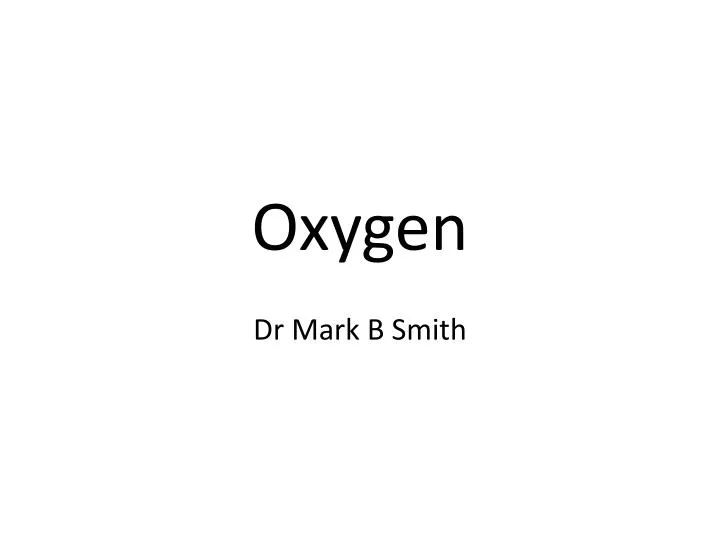 oxygen n.