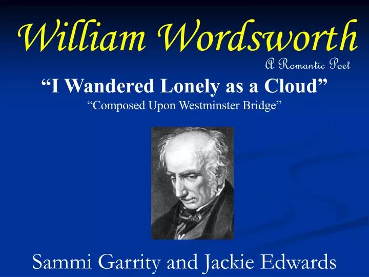 william blake and william wordsworth essay Free essay: the impact of william wordsworth william wordsworth, the age's great bard upon westminster bridge by william wordsworth and london by william blake. william blake and william wordsworth essay Free essay: the impact of william wordsworth william wordsworth, the age's great bard upon westminster bridge by william wordsworth and london by william blake.