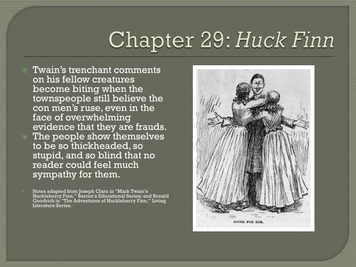characters of huckleberry finn book report Watch video huckleberry finn is one of mark twain's most beloved characters, and the book mark twain's masterpiece it was told from the southern perspective, and twain takes romanticism away from slavery. characters of huckleberry finn book report Watch video huckleberry finn is one of mark twain's most beloved characters, and the book mark twain's masterpiece it was told from the southern perspective, and twain takes romanticism away from slavery.