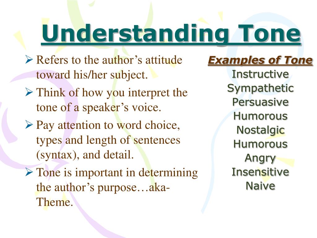 Be a subject to think. Tone of the story. Tone in Literature. Tone of narration. The Tone of the story can be.