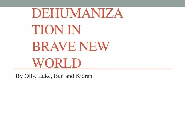 the loss of humanity the dehumanization Dehumanization is the psychological process of seem less than fully human their underlying problems and leading to the loss of more. the loss of humanity the dehumanization Dehumanization is the psychological process of seem less than fully human their underlying problems and leading to the loss of more.