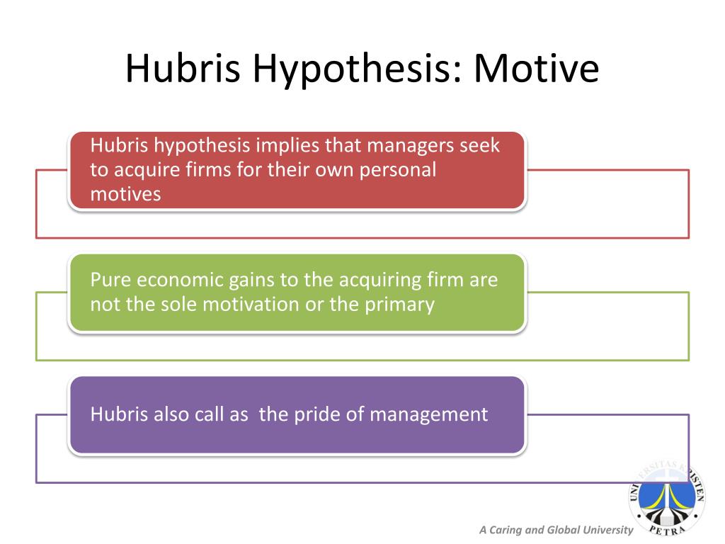 hubris hypothesis definition