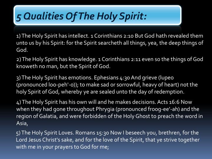 PPT - Person Of The Holy Spirit PowerPoint Presentation - ID:2112079