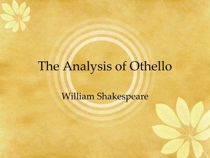 a literary analysis of villain in othello by william shakespeare a literary analysis of villain in othello by william shakespeare