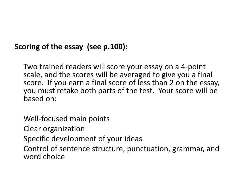 how to write a essay for ged test