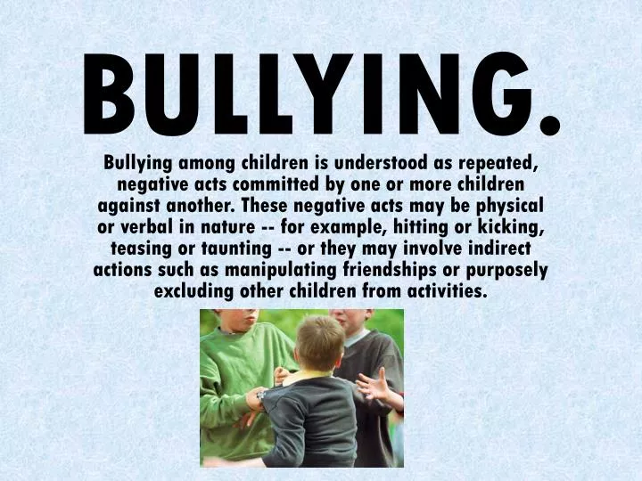 video presentation about bullying