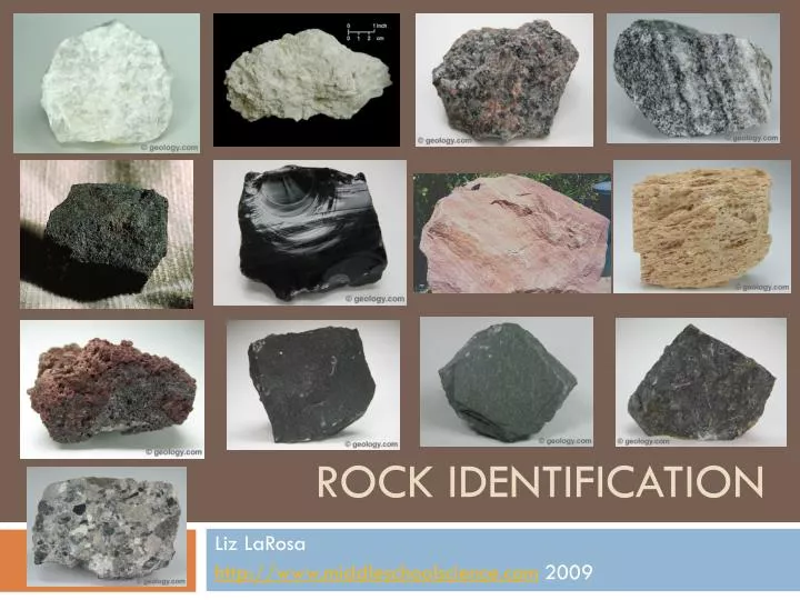 Rock Identifier Chart