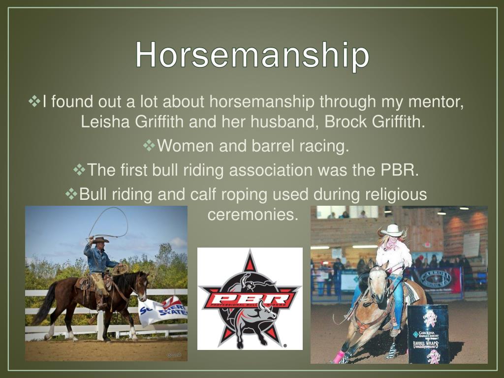 PPT The Sport and History of Western Horsemanship and Rodeos