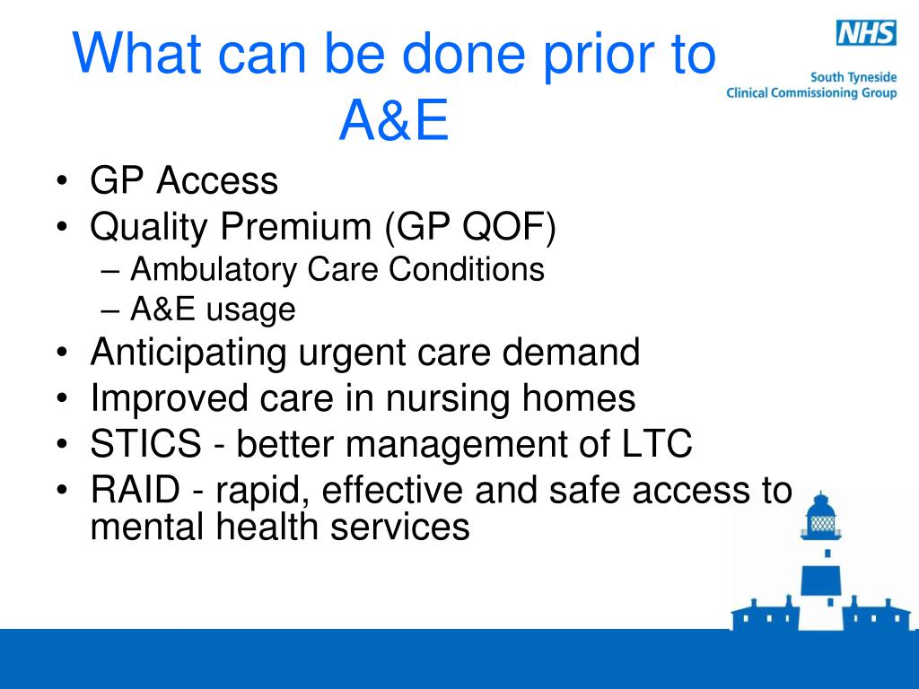 PPT - Urgent Care Planning in South Tyneside PowerPoint Presentation ...