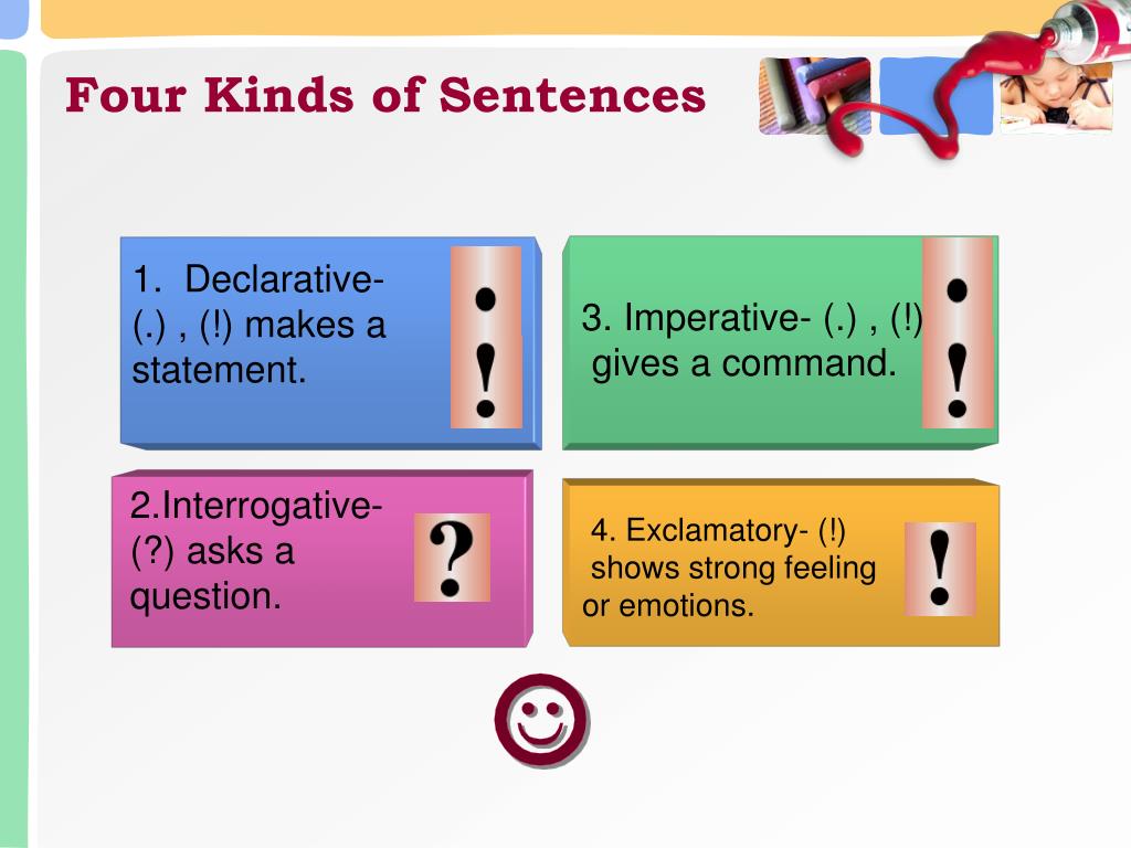 PPT The Four Kinds Of Sentences PowerPoint Presentation Free Download ID 2114046