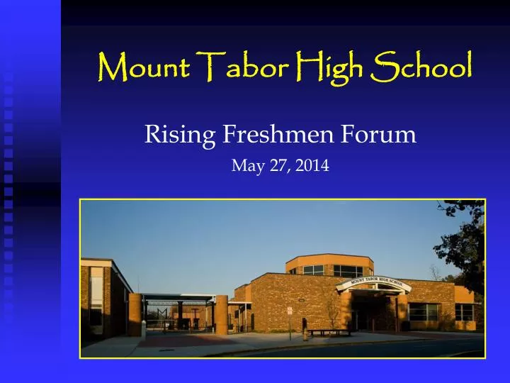 mount tabor high school n.