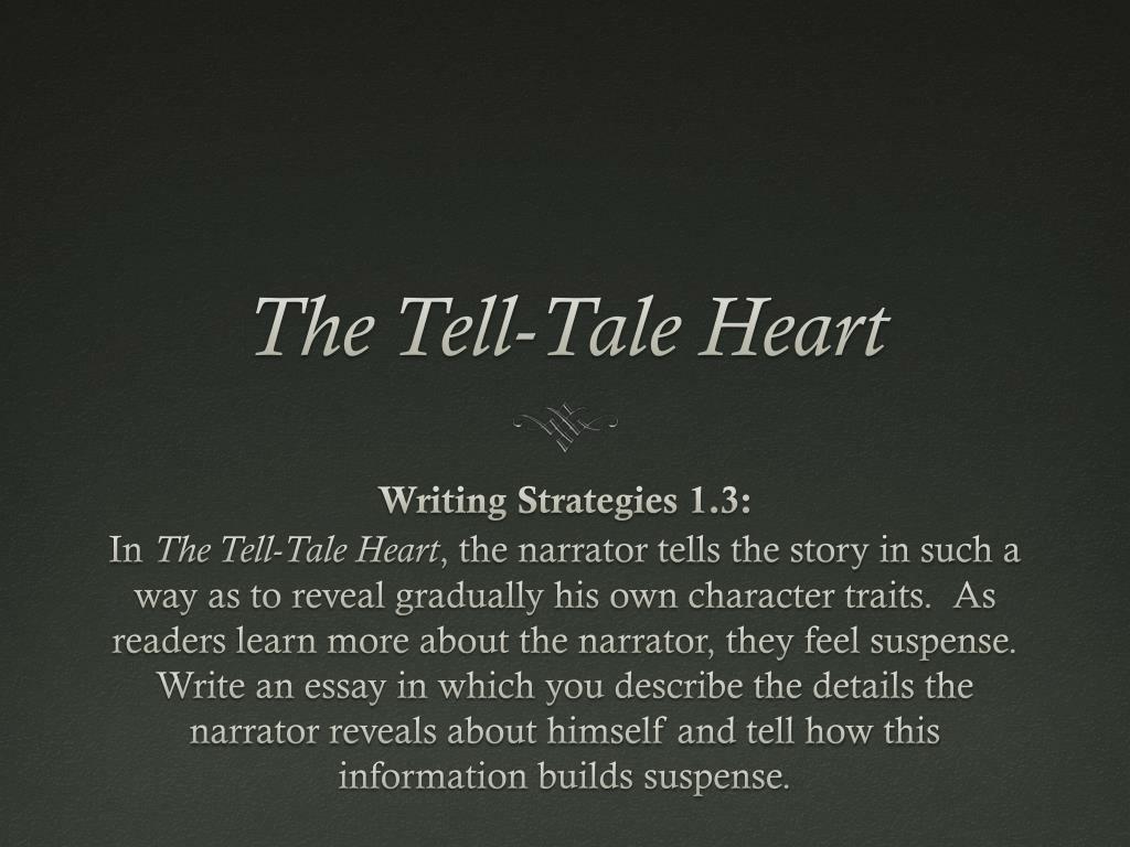 suspense in the tell tale heart
