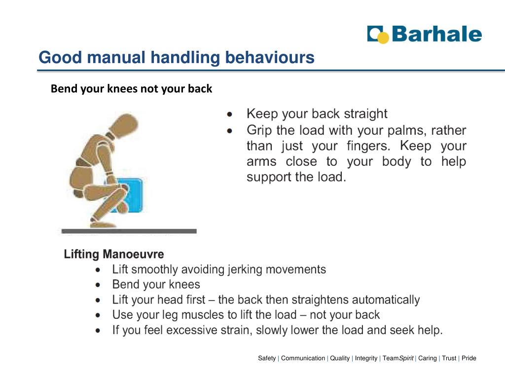 Manual Material Handling Toolbox Talk