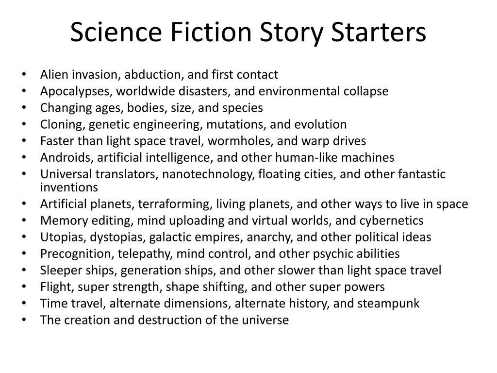 how to start a science fiction essay