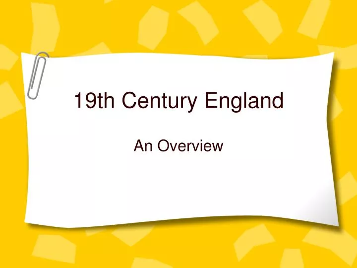 19th century england n.