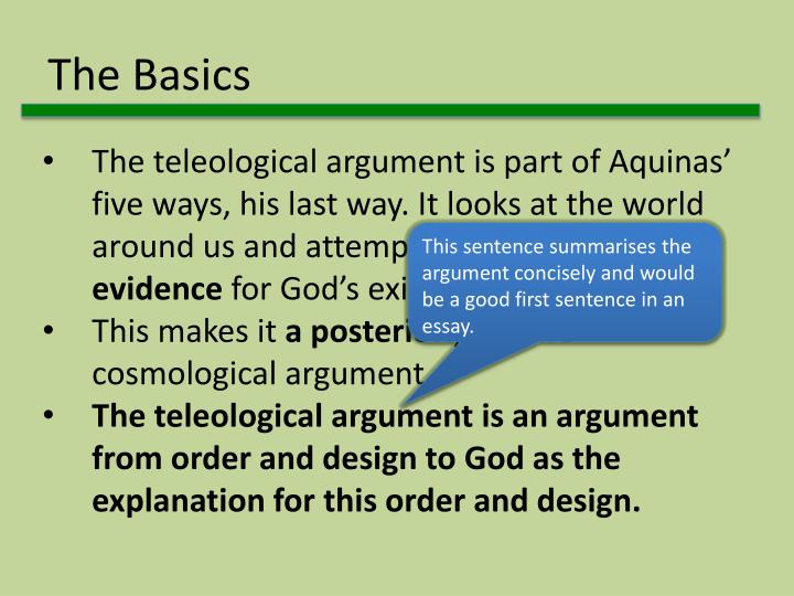 aquinas five proofs for the existence of god essay