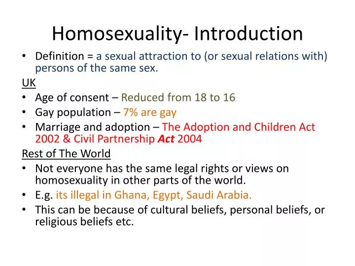 homosexuality essay introduction The current world has seen a fundamental change in the imagery and perception of human sexuality indebted in this aspect is the broad portfolio of the moral aspect that is governed by various sexual relationships such as homosexuality, lesbianism and opposite sex relationships. homosexuality essay introduction The current world has seen a fundamental change in the imagery and perception of human sexuality indebted in this aspect is the broad portfolio of the moral aspect that is governed by various sexual relationships such as homosexuality, lesbianism and opposite sex relationships.