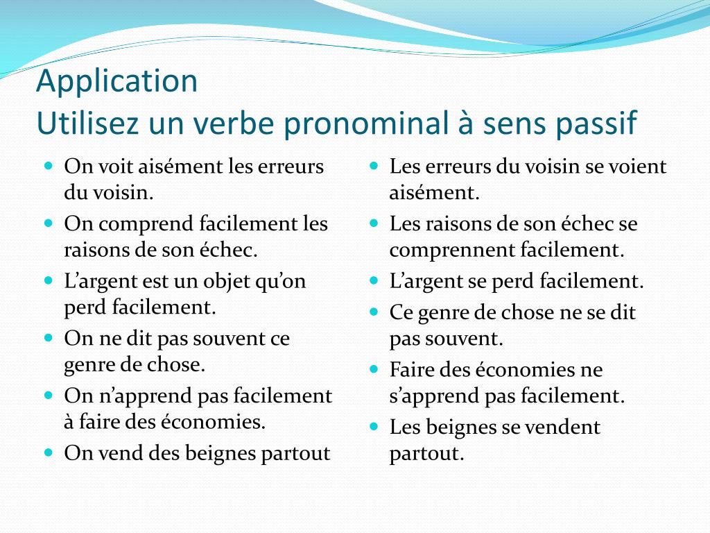 PPT - Les verbes pronominaux PowerPoint Presentation, free download -  ID:2118116