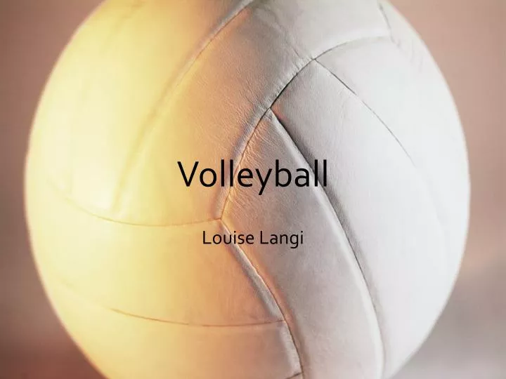 PPT Volleyball PowerPoint Presentation Free Download ID 2118460