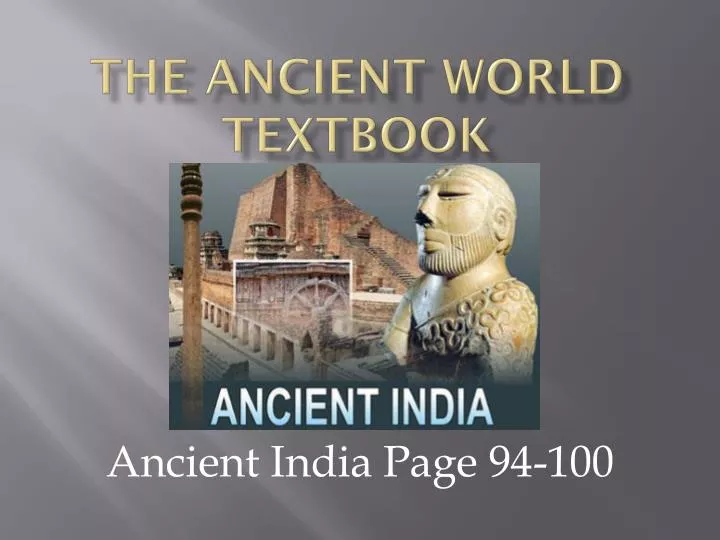 PPT The Ancient World Textbook PowerPoint Presentation Free Download   The Ancient World Textbook N 