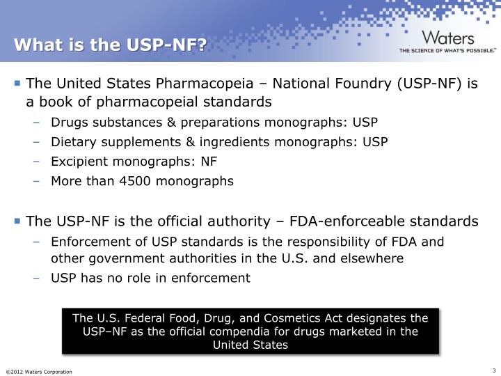 PPT Frederic Forini Waters Corporation European Headquarters April 17