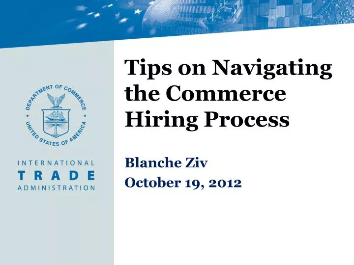 PPT Tips on Navigating the Commerce Hiring Process PowerPoint Presentation ID2119868