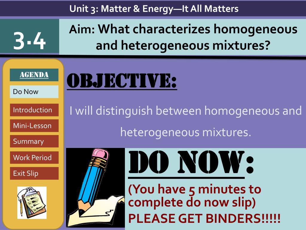 Ppt Objective I Will Distinguish Between Homogeneous And Heterogeneous Mixtures Powerpoint Presentation Id