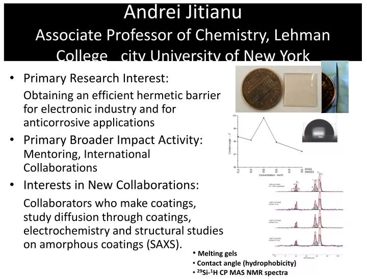 andrei jitianu associate professor of chemistry lehman college city university of new york n.